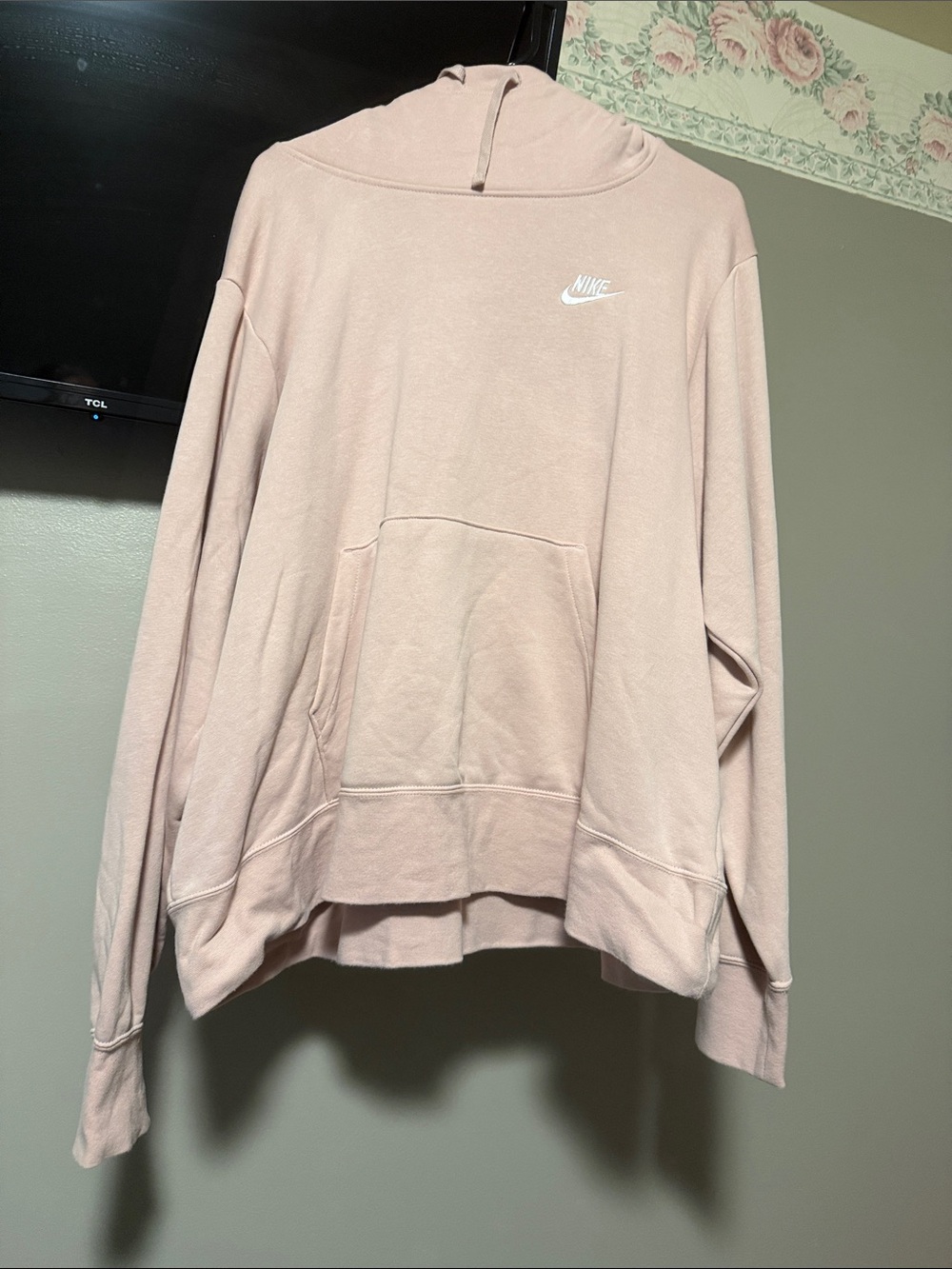 Nike Women's Pale Pink Pullover Hoodie
